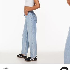 Levi’s dad Jean in Charlie boy size 27